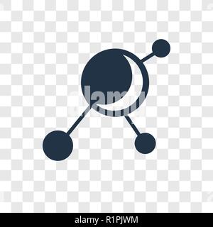 La nanotechnologie icône vecteur isolé sur fond transparent, la transparence de la nanotechnologie concept logo Illustration de Vecteur