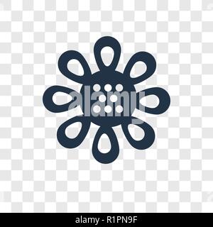 Icône vecteur tournesol isolé sur fond transparent, Tournesol transparence concept logo Illustration de Vecteur