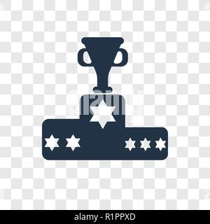 Icône vecteur Podium isolé sur fond transparent, Podium transparence concept logo Illustration de Vecteur