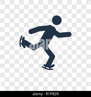 Icône vecteur patins isolé sur fond transparent, les raies transparence concept logo Illustration de Vecteur