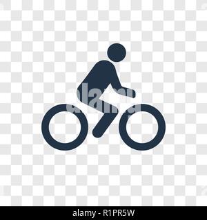 L'homme en moto icône vecteur isolé sur fond transparent, l'homme en moto concept logo transparence Illustration de Vecteur