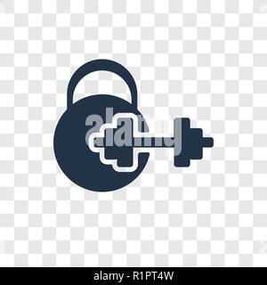 Icône vecteur sportif isolé sur fond transparent, la transparence de l'athlète concept logo Illustration de Vecteur