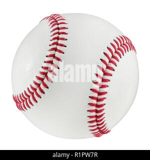 Baseball isolé sur un fond blanc avec clipping path Banque D'Images