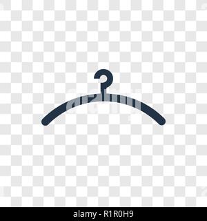Icône vecteur support isolé sur fond transparent, Hanger transparence concept logo Illustration de Vecteur