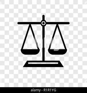Icône vecteur équilibre isolé sur fond transparent, de l'équilibre la transparence concept logo Illustration de Vecteur