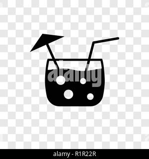 Icône vecteur Malibu isolé sur fond transparent, Malibu transparence concept logo Illustration de Vecteur