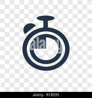 Icône vecteur minuterie isolé sur fond transparent, minuteur transparence concept logo Illustration de Vecteur