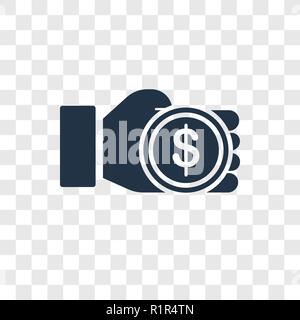 Méthode de paiement l'icône vecteur isolé sur fond transparent, le mode de paiement la transparence concept logo Illustration de Vecteur