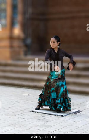 La danseuse de flamenco à Séville, Andalousie, Espagne Banque D'Images