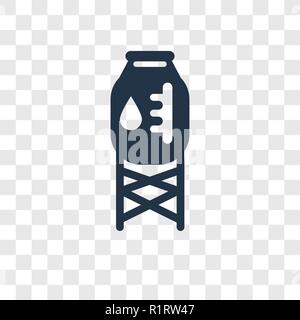 Icône vecteur du réservoir d'eau isolé sur fond transparent, réservoir d'eau transparence concept logo Illustration de Vecteur