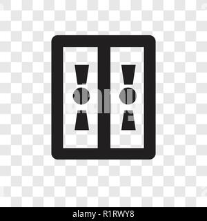 Le tuyau de gaz icône vecteur isolé sur fond transparent, le tuyau de gaz concept logo transparence Illustration de Vecteur