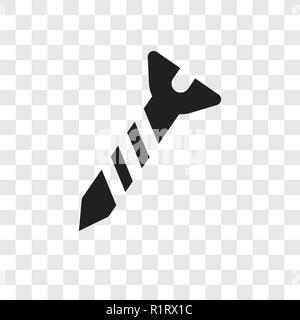 Icône vecteur vis isolé sur fond transparent, la transparence vis concept logo Illustration de Vecteur