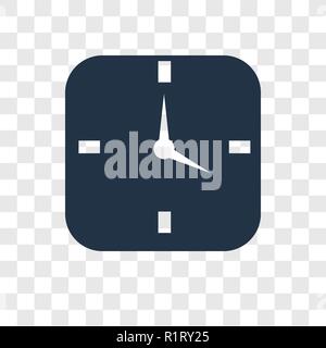 Icône vecteur minuterie isolé sur fond transparent, minuteur transparence concept logo Illustration de Vecteur