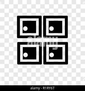 Icône vecteur casiers isolé sur fond transparent, la transparence des casiers concept logo Illustration de Vecteur