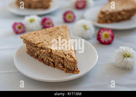 Gâteau Amandes Chocolat Banque D'Images