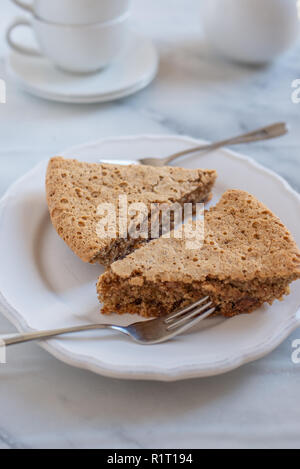 Gâteau Amandes Chocolat Banque D'Images