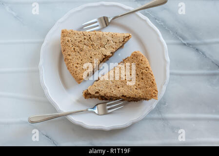 Gâteau Amandes Chocolat Banque D'Images