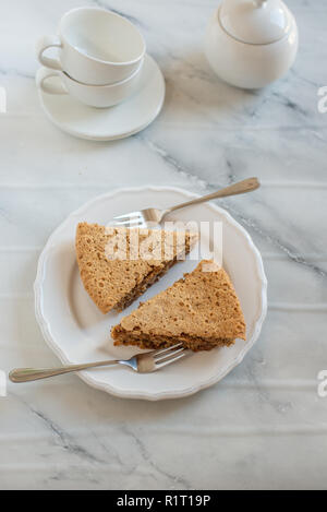 Gâteau Amandes Chocolat Banque D'Images