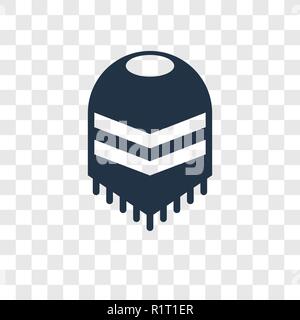 Icône vecteur Poncho isolé sur fond transparent, Poncho transparence concept logo Illustration de Vecteur