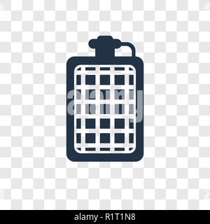 Icône vecteur ballon isolé sur fond transparent, la transparence fiole concept logo Illustration de Vecteur