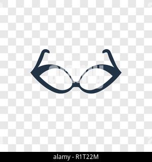 Lunettes yeux de chat icône vecteur isolé sur fond transparent, Cat Eyes concept logo transparence lunettes Illustration de Vecteur