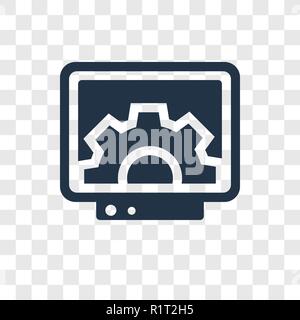 Icône vecteur programmation isolé sur fond transparent, la transparence Programmation concept logo Illustration de Vecteur