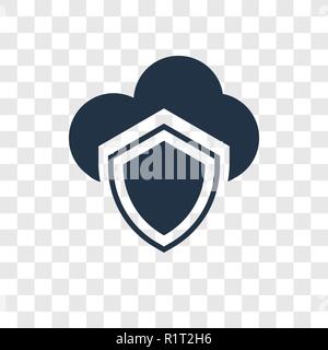 Icône vecteur réseau secu isolé sur fond transparent, Secu transparence réseau concept logo Illustration de Vecteur