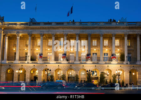 Hôtel de Crillon, place de la Concorde, Paris, France Banque D'Images