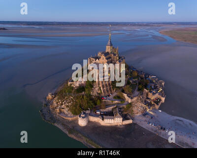 Le Mont Saint Michel, Manche, Normandie, France Banque D'Images