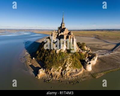 Le Mont Saint Michel, Manche, Normandie, France Banque D'Images