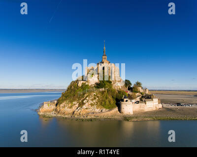 Le Mont Saint Michel, Manche, Normandie, France Banque D'Images