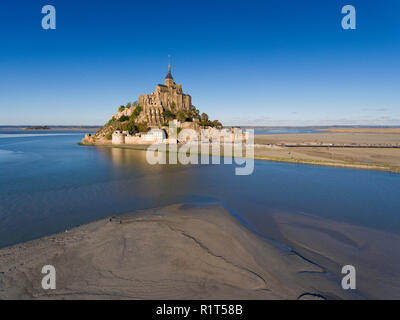 Le Mont Saint Michel, Manche, Normandie, France Banque D'Images