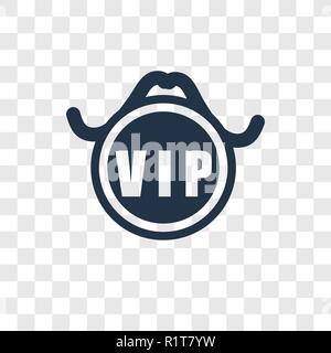 Vip vector icon isolated on transparent background, Vip transparency logo concept Illustration de Vecteur