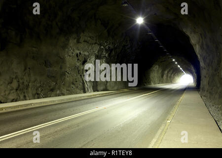 Tunnel vide au Chili Banque D'Images