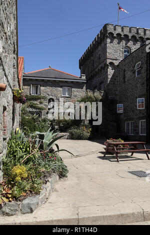 Manor Village Holiday Cottages sur l'île de Herm, Channel Islands, Royaume-Uni Banque D'Images