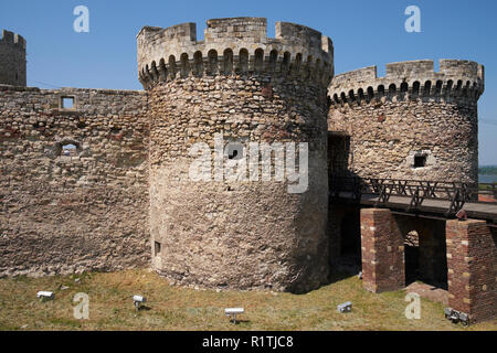 Le Zindan Gate complexe, Forteresse de Belgrade, parc de Kalemegdan, Belgrade, Serbie. Banque D'Images