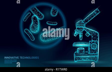 3D Les bactéries probiotiques rendre poly faible. La digestion normale en bonne santé de la flore intestinale humaine la production de yaourt. La science moderne médecine technologie immunité allergie thearment vector illustration Illustration de Vecteur