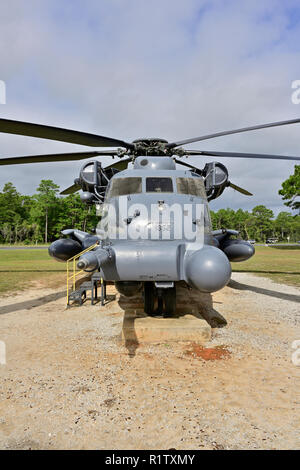 MH-53M Pave Low hélicoptère Sikorsky IV utilisé dans la guerre du Vietnam ou le Jolly Green Giant ou Super Stallion pour des opérations spéciales et des missions de sauvetage. Banque D'Images