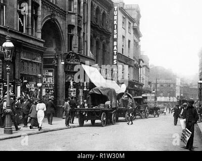 High Street, Birmingham début des années 1900 Banque D'Images