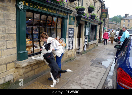 L'Original Bakewell Pudding shop de Bakewell, Derbyshire, Angleterre. UK Banque D'Images