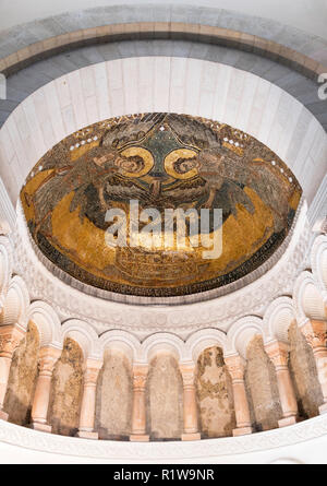 La mosaïque carolingienne au sein de l'oratoire de germigny-des-Prés, Loiret, France, Europe Banque D'Images