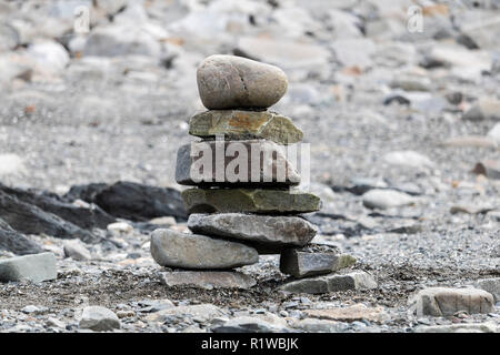 Inukshuk pierre indien Banque D'Images