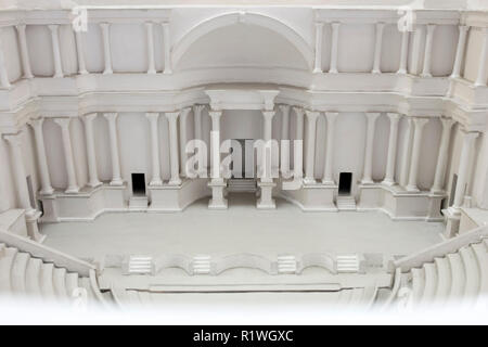 Malaga, Espagne - 21 septembre 2018 : Théâtre Romain de Malaga maquette. Musée de Málaga, Espagne Banque D'Images