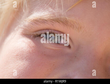 Close up of a Boy's eye Banque D'Images