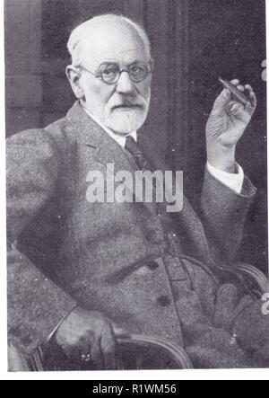 SIGMUND FREUD.1856-1939.PORTRAIT DE MAX HALBEESTADT Banque D'Images