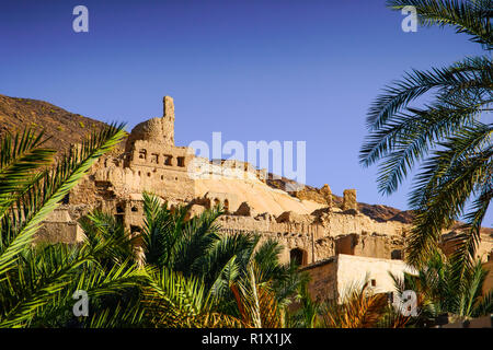 Birkat al Mouz ou Bait Al Subah à Harat al Saybani en dehors de Nizwa, Oman. Banque D'Images