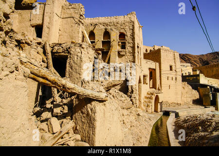 Birkat al Mouz ou Bait Al Subah à Harat al Saybani en dehors de Nizwa, Oman. Banque D'Images