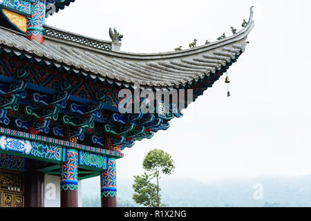 Temple, Duoyishu, Yuanyang, Yunnan Province, China Banque D'Images