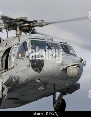 Marine américaine Sikorsky Seahawk hélicoptère MH60 Banque D'Images