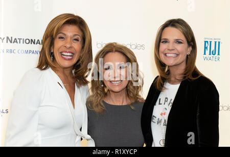New York, États-Unis. 14Th Nov, 2018. Hoda Kotb, Kathie Lee Gifford et Savannah Guthrie assister à Citymeals puissance 32 le déjeuner pour les femmes à la Rainbow Room Crédit : Lev Radin/Pacific Press/Alamy Live News Banque D'Images